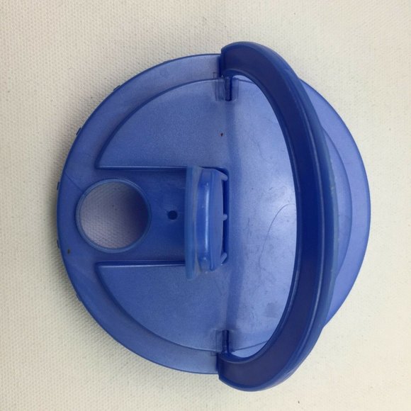 Packerware Clear Blue Butterfly Embossed Water Juice Jug With Flip Lid Handle - Picture 11 of 12